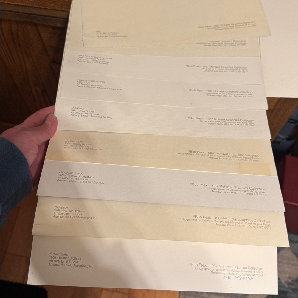 Set of 15 Bob Peak 11”x15” Vibrant Art Prints 1987 Mohawk Graphics Collection - Picture 5 of 5